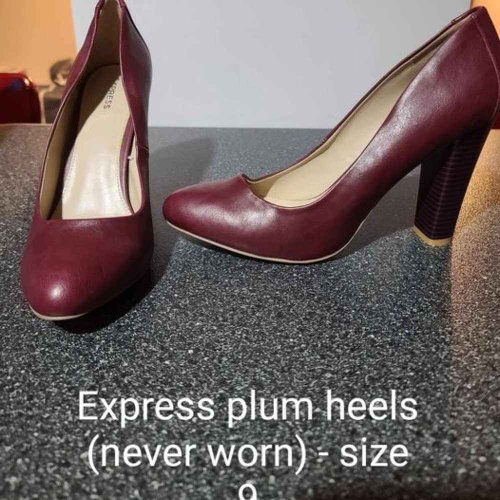 Plum colored pumps